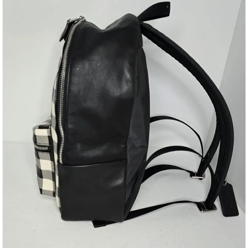 Coach Medium Charlie Backpack With Gingham Print - F38949-NWOT